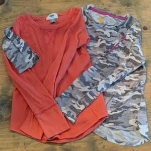 Little girls bundle 2-long sleeved shirts